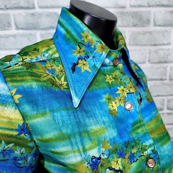 Vintage 70s Suits Galore Womens S/M Polyester Jacket & Tank Set Leisure Suit - Picture 2 of 15